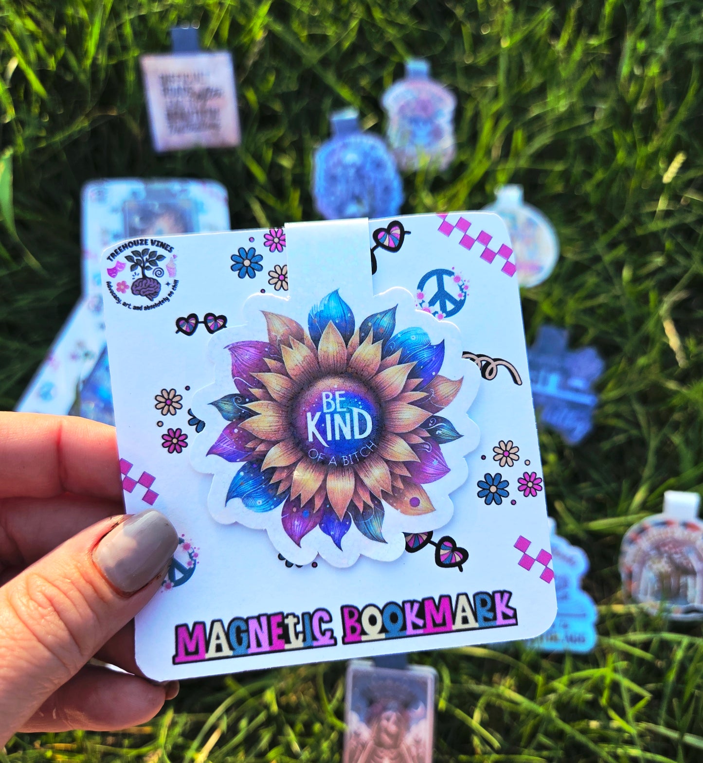 Funny Magnetic Bookmarks for Book Lovers, Journalers & Planners – Holographic & Bold Designs