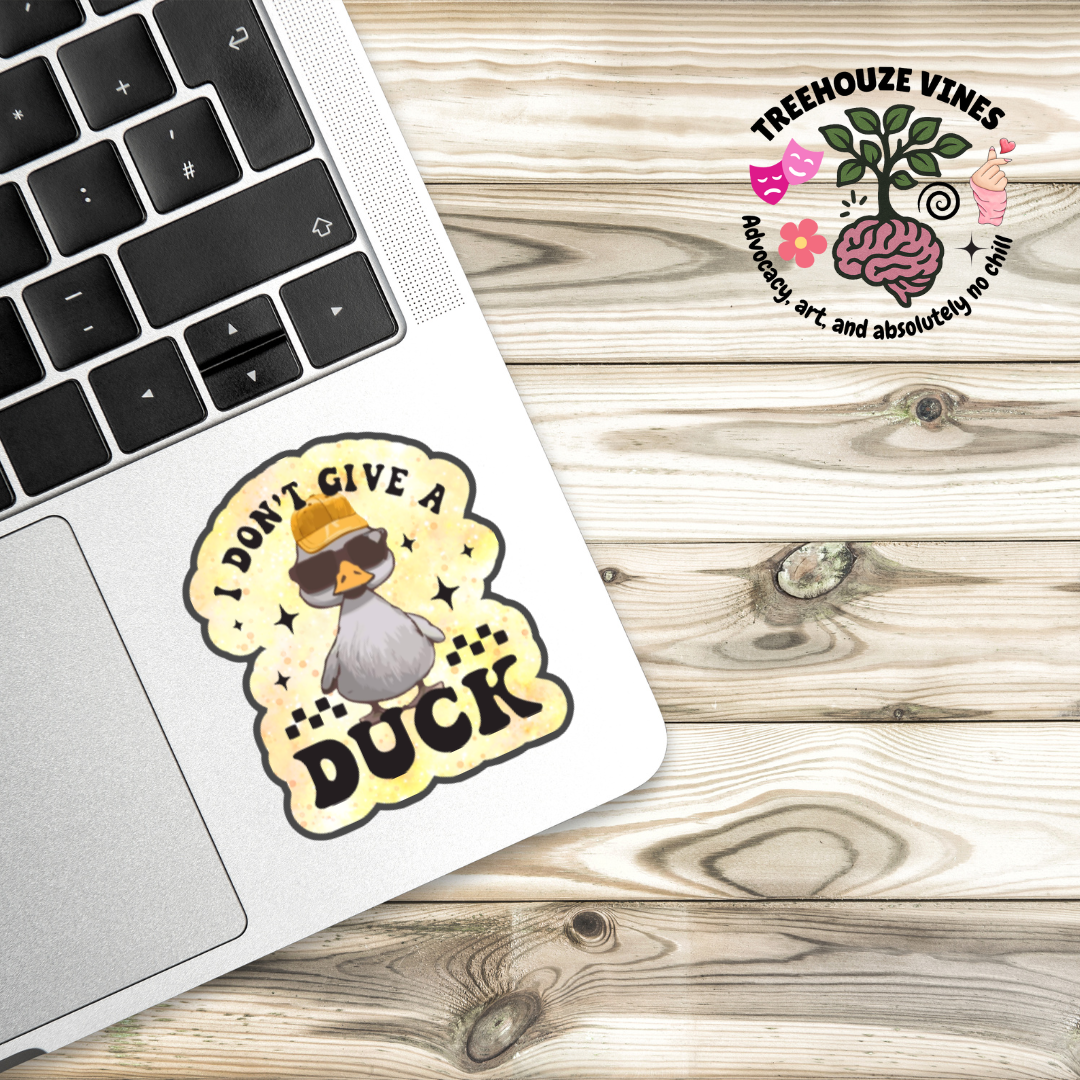 I Don’t Give a Duck Sticker