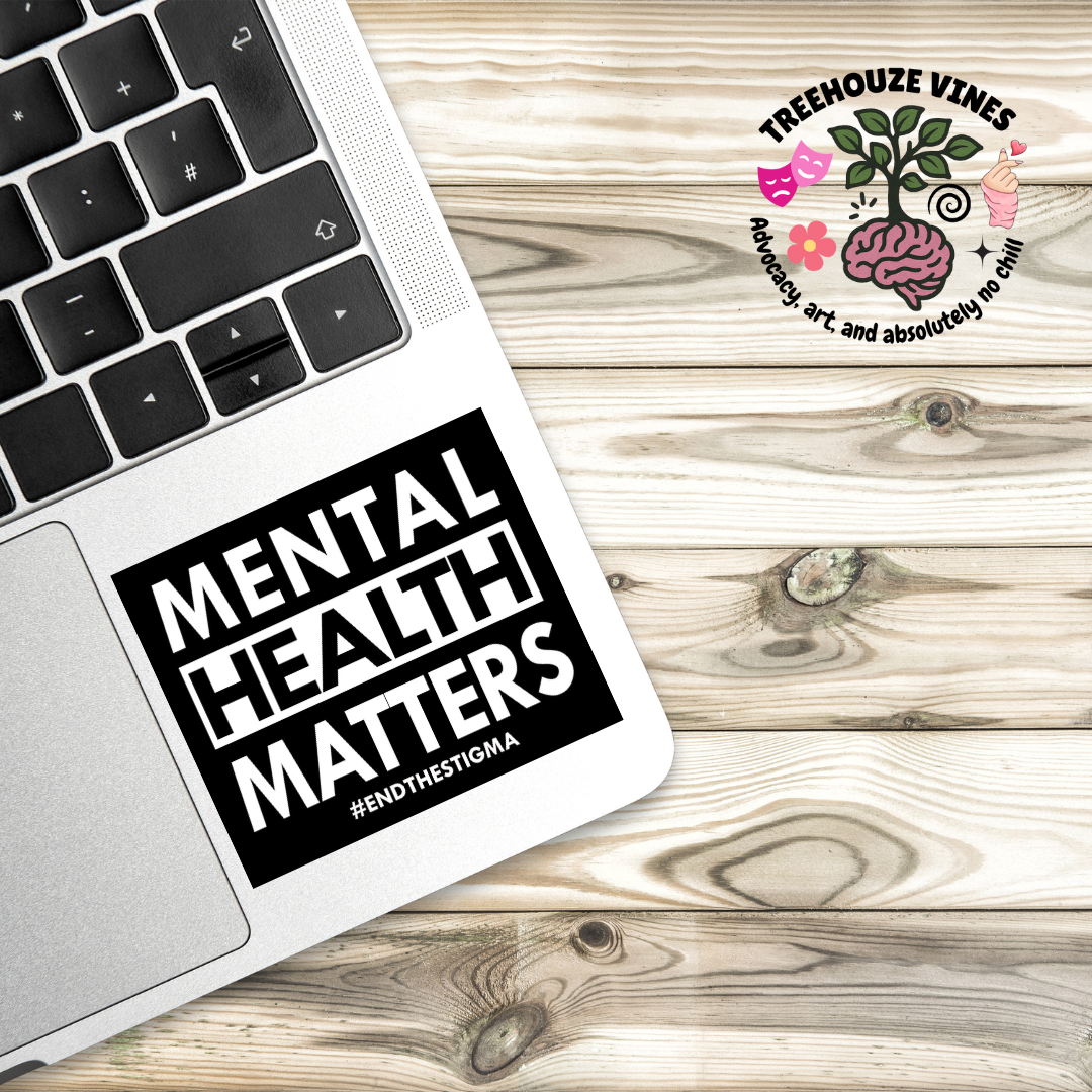 Mental Health Matters Holographic Sticker