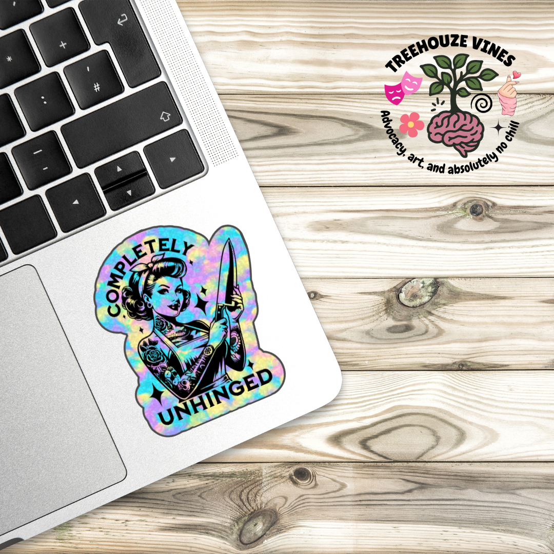 Completely Unhinged Housewife Sticker