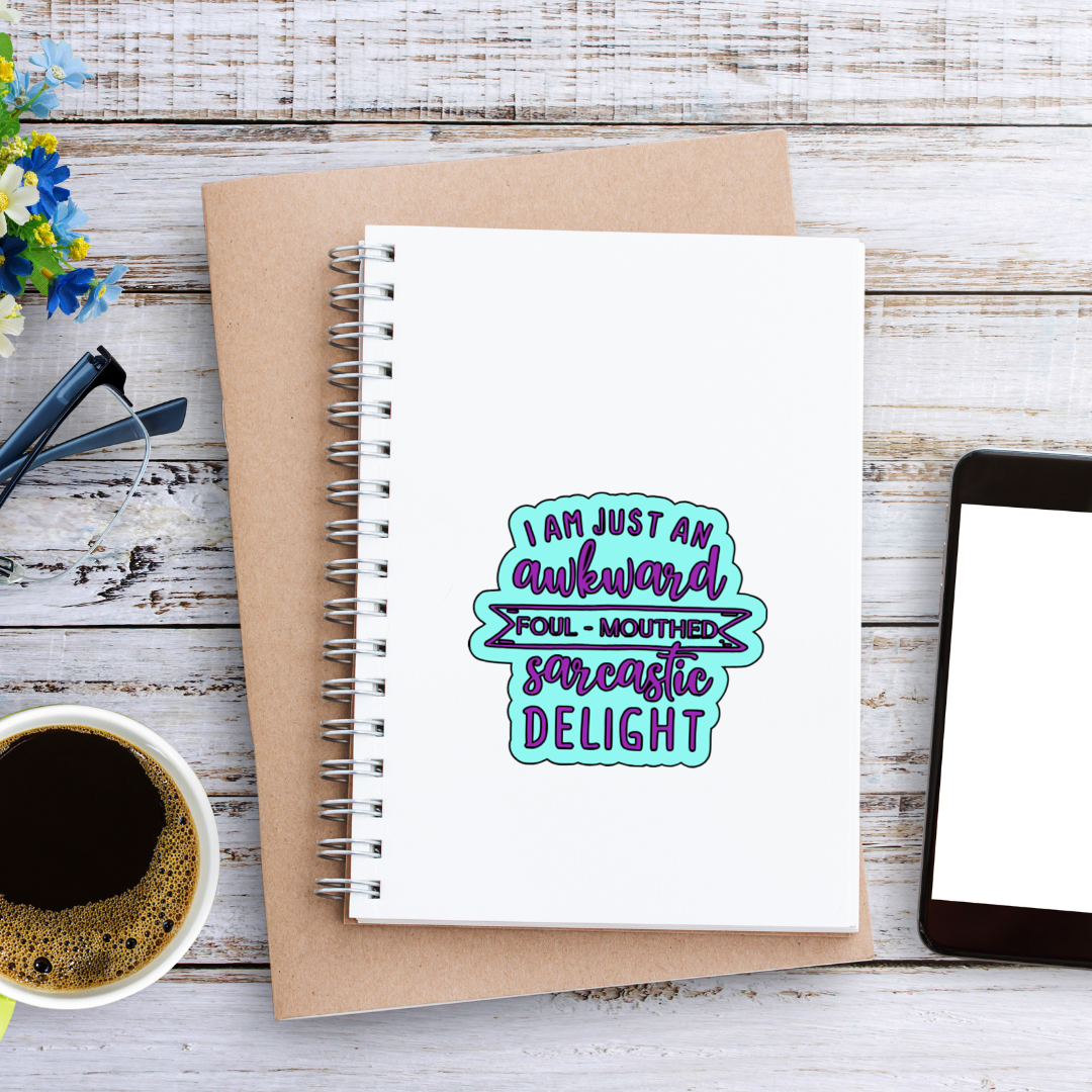 Awkward Foul-Mouthed Delight Sticker