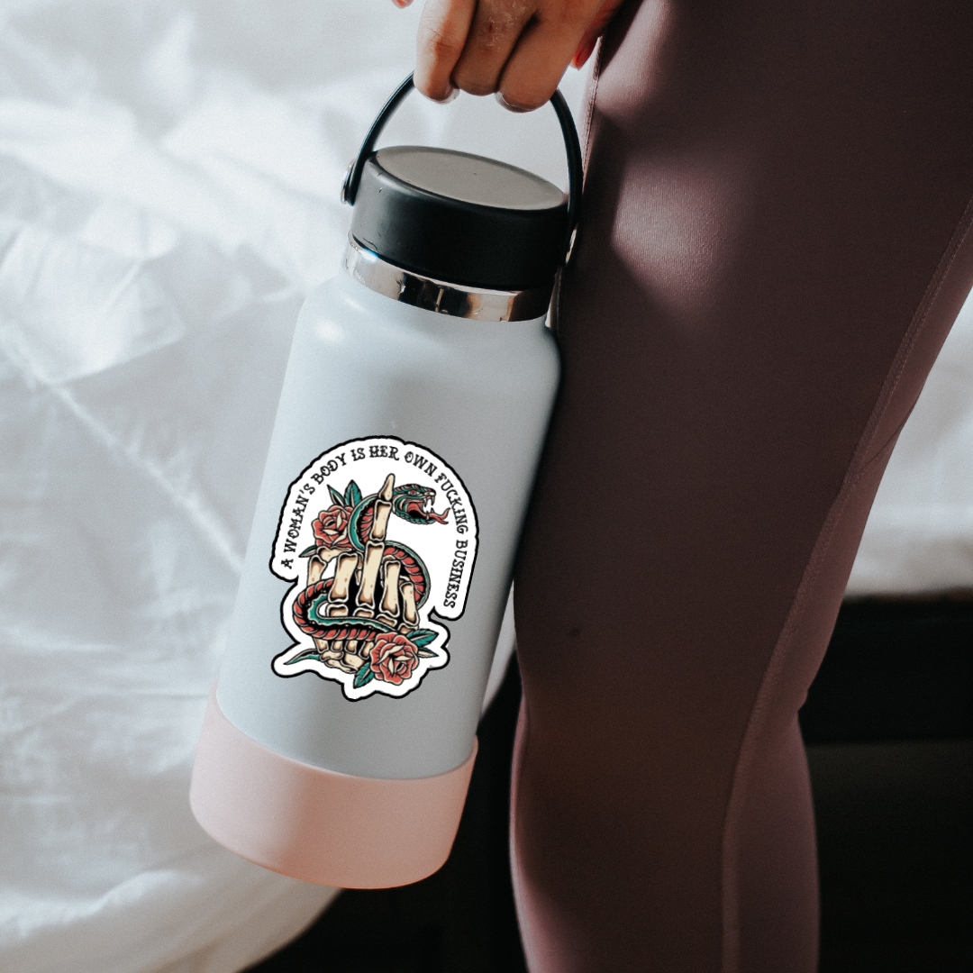 Her Body, Her Business Feminism Sticker