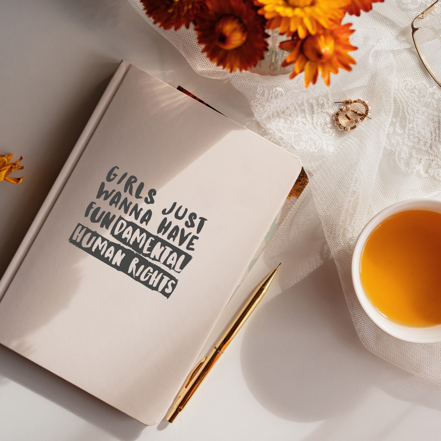 Girls Just Wanna Have Fundamental Human Rights – Feminist Vinyl Decal