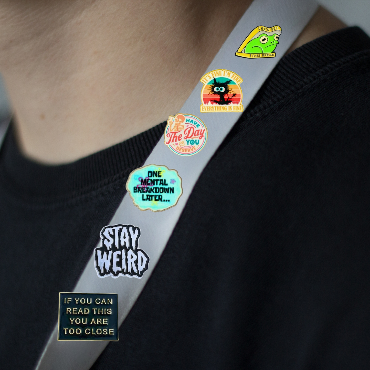 If You Can Read This You're Too Close Enamel Pin - for Backpacks, Lanyards, Bags, Hats, Lapel - Novelty Button