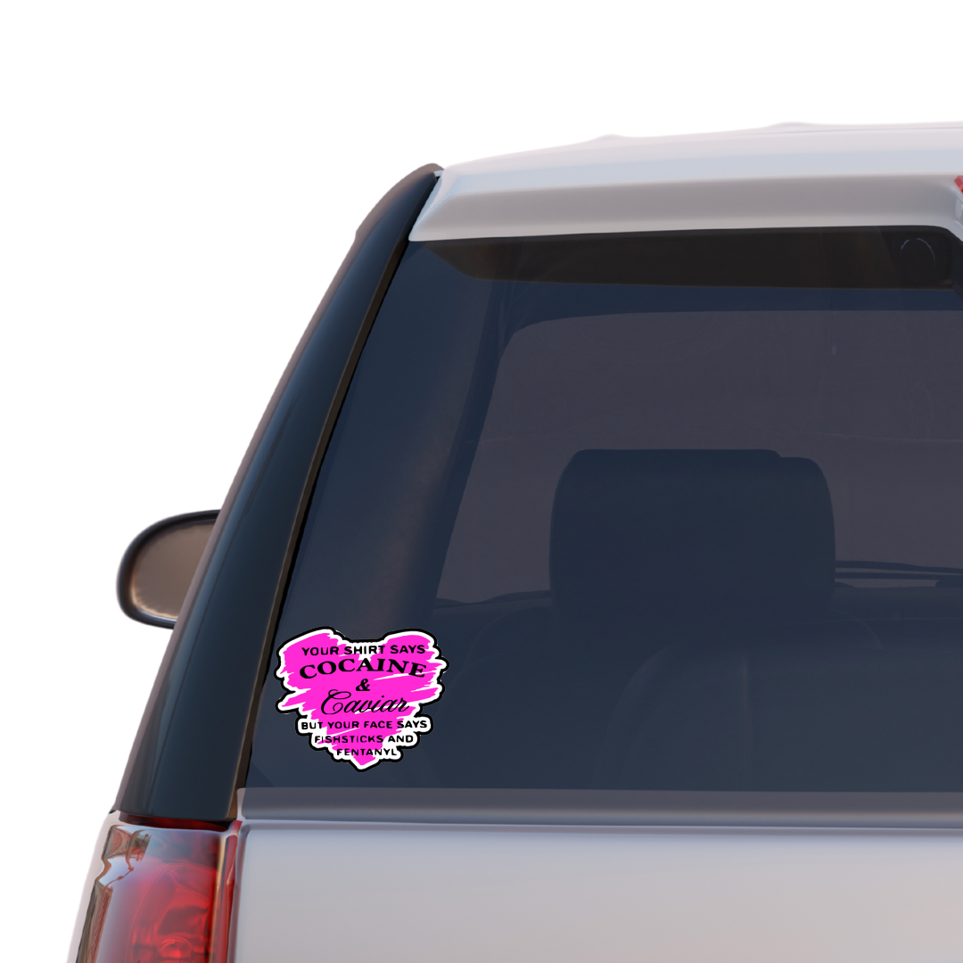 Cocaine & Caviar Vinyl Sticker