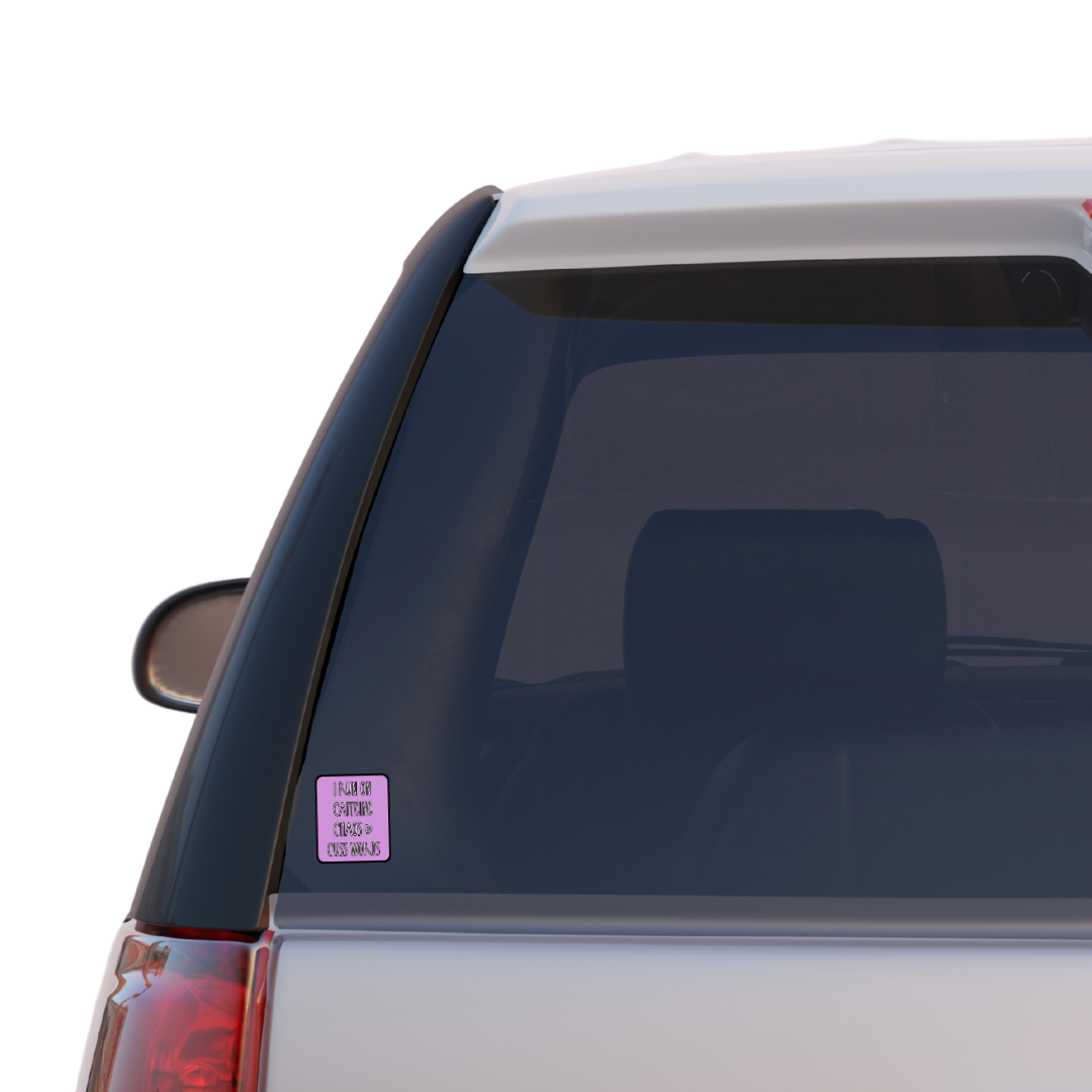 Caffeine, Chaos, & Cuss Words Sticker