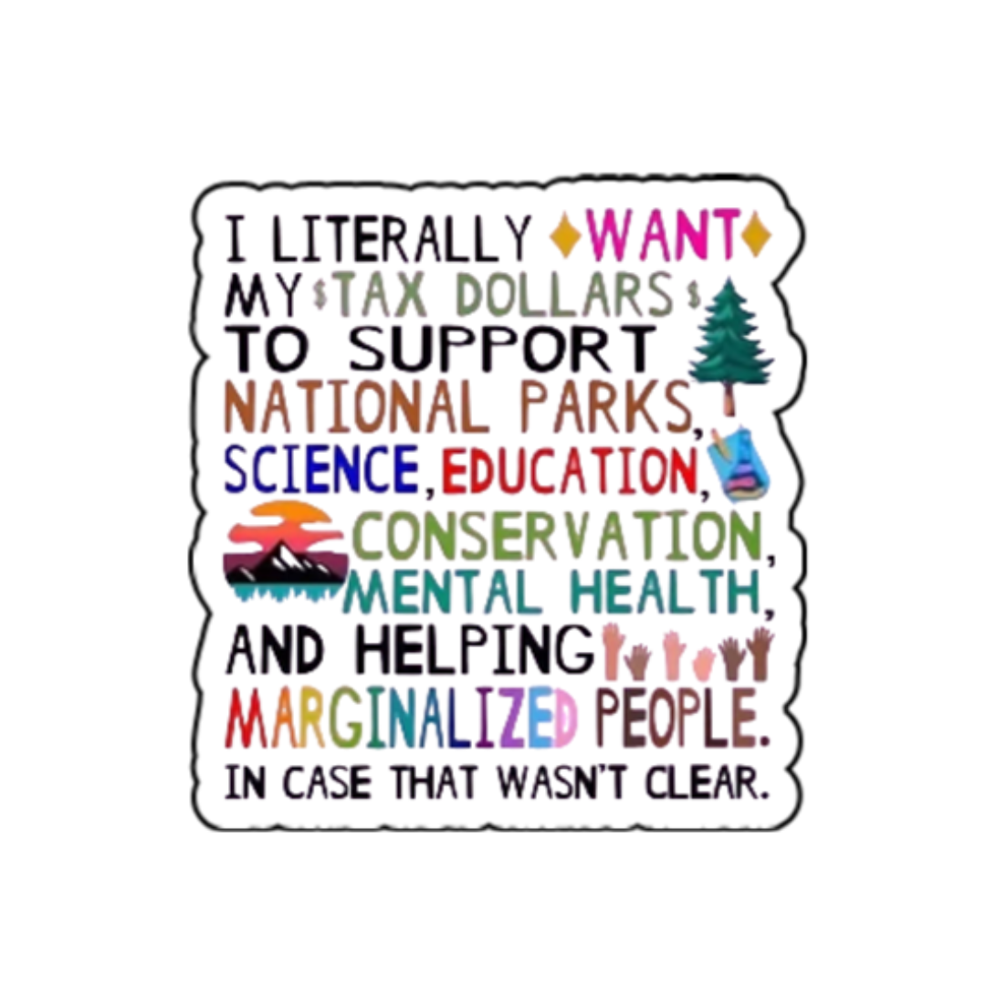 Support Parks, Education, Equity Sticker