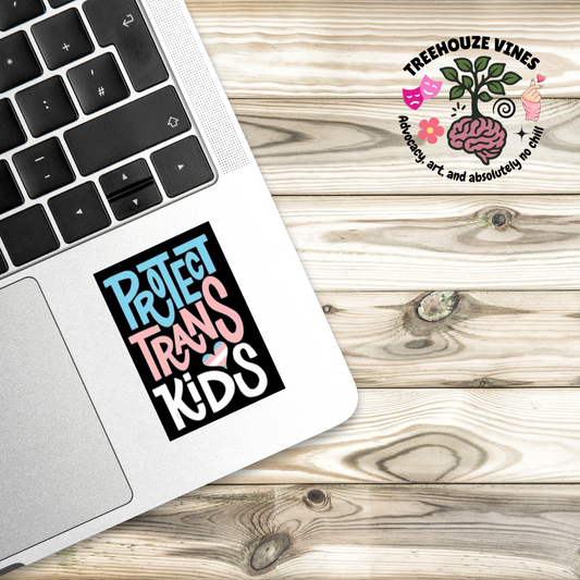Protect Trans Kids – Trans Rights Sticker