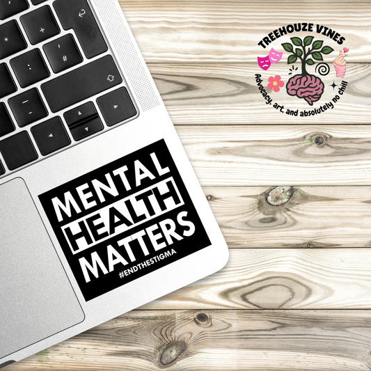 Mental Health Matters Holographic Sticker