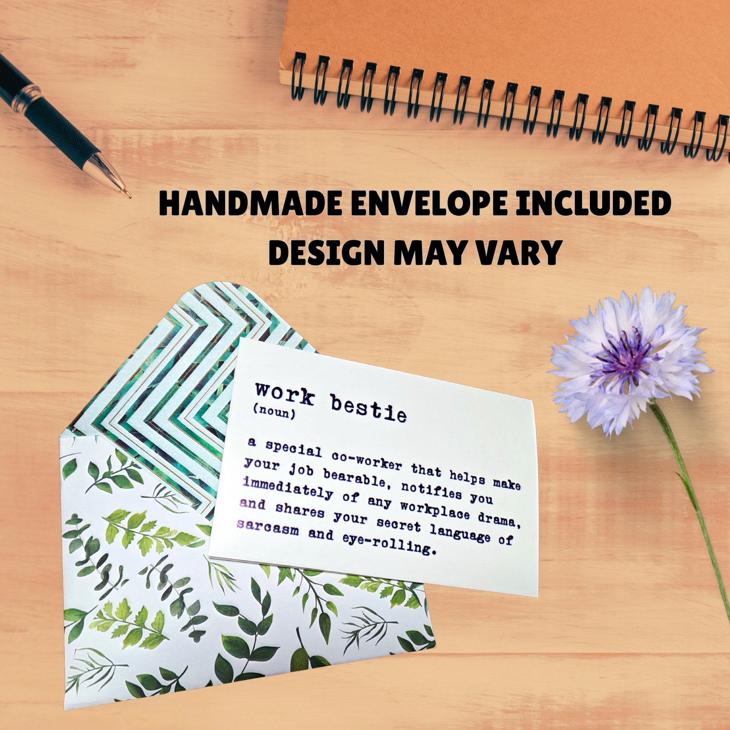 Co-Worker Greeting Card - Work Bestie - Just Because Cards