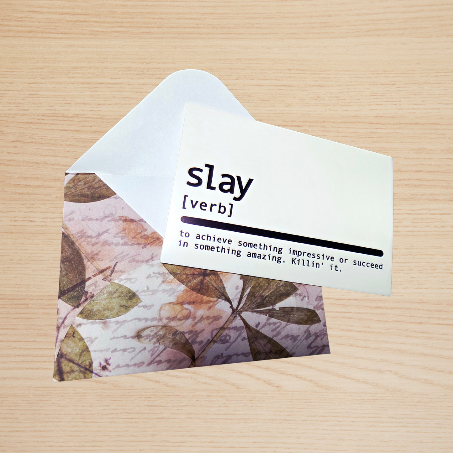 Congratulations Greeting Card - SLAY - Definition - Graduation - Promotion