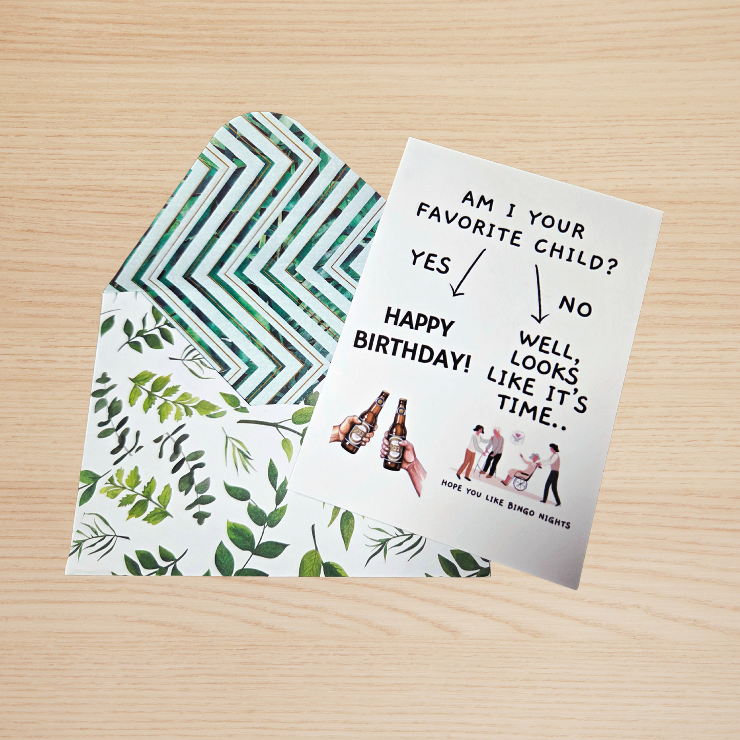 Funny Birthday Card for Mom or Dad - Am I Your Favorite Child?