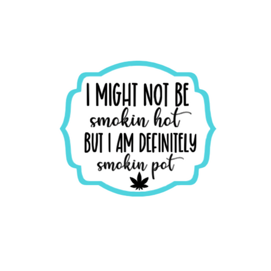 I Might Not Be Smokin' Hot Sticker