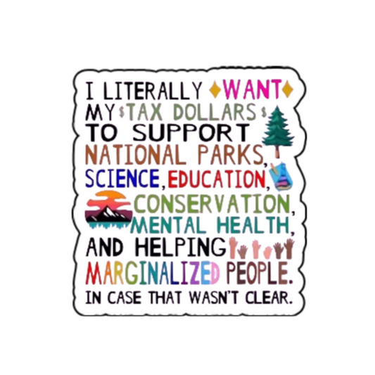 Support Parks, Education, Equity Sticker