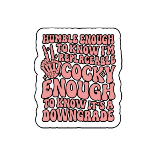 I'm Replaceable but it's a Downgrade Sticker
